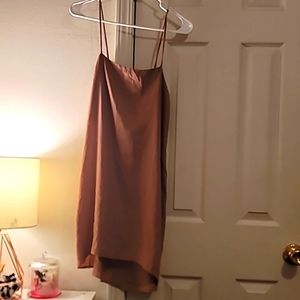Tan/Brown  Mini Dress